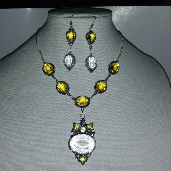 VINTAGE ART DECO HERKIMER DIAMONDS 2-SET - FOR A DUCHESS - BEVERLY HILLS! - Picture 1 of 9
